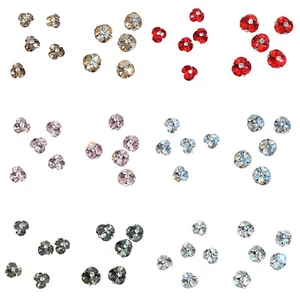 Women Girls Nail Art Nails Art Accessories Rhinestones Makeup Accessory 10Pcs - Picture 1 of 45