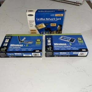 Linksys 2.4GHz Wireless-G PCI,  Notebook Adapter, Belkin Cards 32 Bit - Picture 1 of 4