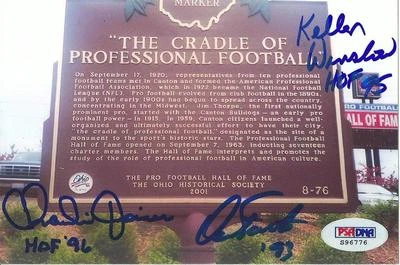 Kellen Winslow Dan Fouts Charlie Joiner Signed Chargers HOF 4x6 Photo PSA/DNA - Image 1 of 4