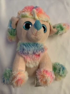 Target MGS Group Puppy Dog Rainbow Blue Big Glitter Eyes Plush 2018 Spot Toy 7" - Picture 1 of 5