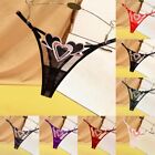 Comfy Hot All Season Thongs Underwear Nylon See Though Sheer Solid Color