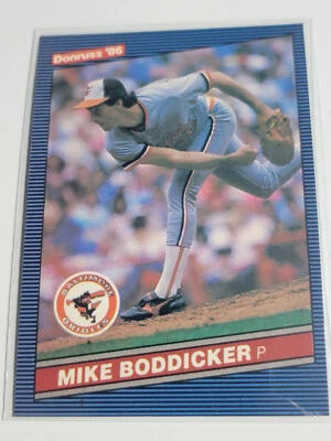 MIKE BODDICKER 1986 Donruss #47.   ORIOLES - Image 1 of 2