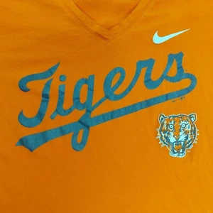 MLB Nike Cooperstown Collection Detroit Tigers Women's Graphic Shirt Orange XXL - Picture 1 of 11