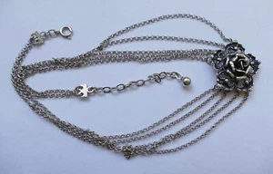 Trachten - Collier Kropfkette mit einer Rose 835 Silber Bavarian necklace - Picture 1 of 6