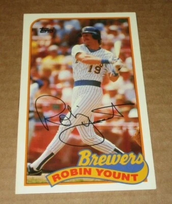 1989 TOPPS / LJN BASEBALL TALK #56 ROBIN YOUNT MILWAUKEE BREWERS - Image 1 of 2