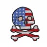 Billard Shooter Skull Embroidered Patch – Iron On / Sew On For Biker Jackets, Vests, Bags (P357)