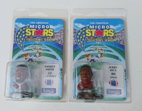 MICRO STARS 1994 -NFL DALLAS COWBOYS Emmitt Smith San Fransisco 49ers Jerry Rice Cover