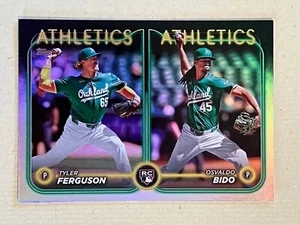 2024 Topps Update Rainbow Foil Rookie Combo Ferguson Bido RC Oakland Athletics - Picture 1 of 1