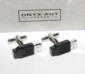 Herren Neuheit Manschettenknöpfe - USB Memory Stick Design - * Originalverpackt* Neu - Bild 1 von 1