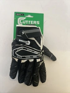 Cutters Fußball Super Sticky Grip Jugend Größe: Large Empfänger Handschuhe NEU - Bild 1 von 5