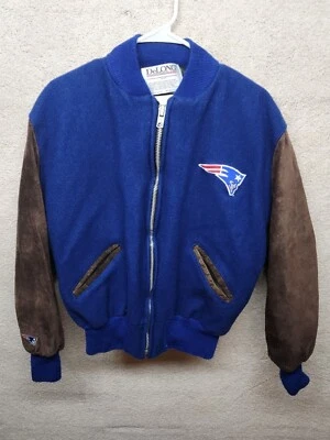 Patriots Vintage NFL Delong Hecho en USA New England Abrigo de lana para adulto grande NFL Foto 1 de 4