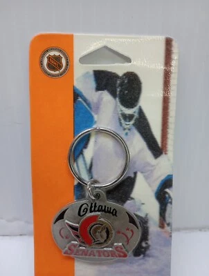 NHL Ottawa Senators New Old Stock Pewter Keychain  - Image 1 of 4