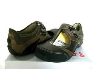 ZAPATOS DE MUJER AHNU BENICIA II CUERO MARRÓN AHUMADO EE. UU. 7 / UK 5 EU 38 /JP 24 - Imagen 1 de 7