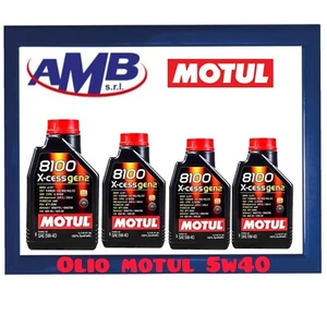 OLIO MOTORE 100% SINTETICO 8100 X-CESS GEN 2 5W40 PER AUTO 4 LT - 109774 MOTUL - Foto 1 di 1