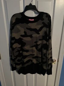 Isaac Mizrahi Camouflage Sweater Long Sleeve Size Large Gently Used - Picture 1 of 2