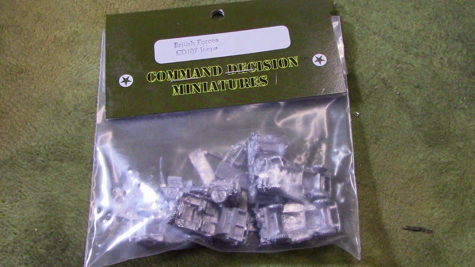 (WM) Command Decision 15mm WW2 British Jeeps CD-107 - Image 1 of 3