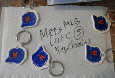 New York Mets Key chain lot (5)  NEW VTG 1993 90's rubber keychain Lot C - Image 1 of 4