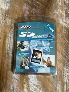 Nuevo PNY 256MB SD Tarjeta SD Tarjeta de Memoria Almacenamiento Cámara Digital P-SD256-RF NUEVO EN PAQUETE - Imagen 1 de 4