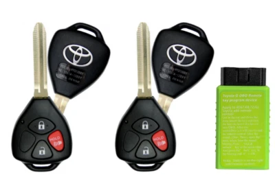 PROGRAMMING TOOL + 2 NEW Toyota 4Runner Yaris Rav4 2010 - 2016 HYQ12BBY G Chip  - Image 1 of 4