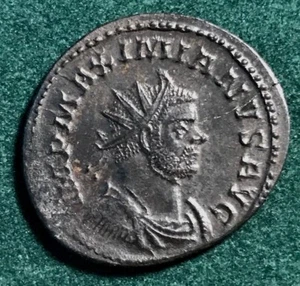 IMPERIO ROMANO BRONCE ANTONINIANO DE MAXIMIAN SALUS INVERSO LUGDUNUM 290-291 AD - Imagen 1 de 2