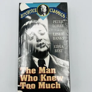VHS New Sealed Hitchcock Classics The Man Who Knew Too Much Peter Lorre - Banks - Picture 1 of 3