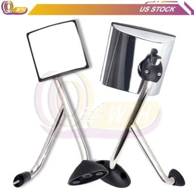 Chrome Hood Mirrors For 2008-2017 International Harvester ProStar Tractor Truck Foto 1 de 4