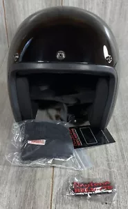 Daytona Helmets Cruiser High Gloss Black DOT Motorcycle Helmet Size M Medium NEW - Picture 1 of 8