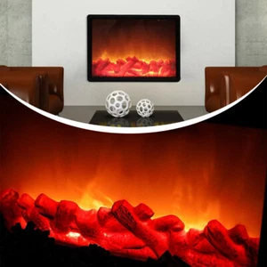 LED Kaminlaterne 30x21cm - Kamin Feuer künstlich m. Flammen Effekt Weihnachten - Bild 1 von 23