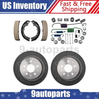 Kit de tambores y zapatas de freno trasero y herrajes para camioneta Toyota 1989-1994 Foto 1 de 4