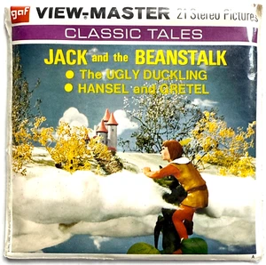 NUEVO JUEGO DE 3 CARRETES VIEWMASTER "JACK & BEANSTALK / UGLY DUCKLING / HANSEL & GRETEL" - Imagen 1 de 2