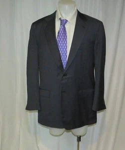 Brioni Nomentano Super 150 Recent Blue Nailshead Two Button Suit Jacket 44L - Picture 1 of 14
