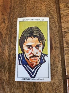 The Sun Soccercards 1978-1979 John Hawley Leeds Utd Striker Football Number 827 - Picture 1 of 6