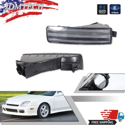 For 1997 1998 1999 2000 2001 Honda Prelude Clear Lens Bumper Signal Lights Pair - Image 1 of 4