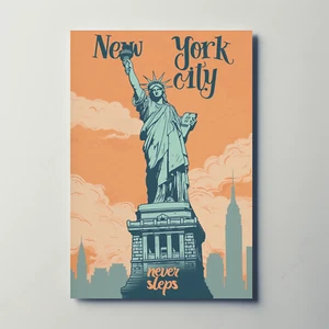 New York City Statue of Liberty Vintage Poster - Picture 1 of 28