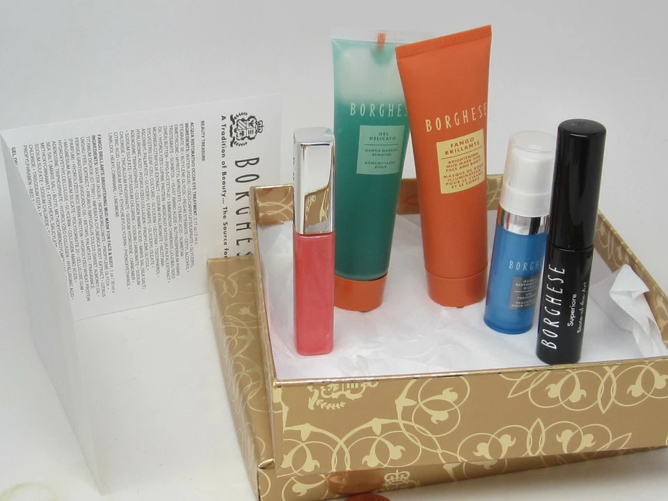 BORGHESE BEAUTY EYE TREATMENT 5m+MUD MASK FACE&BODY+MAKEUP REMOVER+MASCARA+POPPY - Image 1 of 1