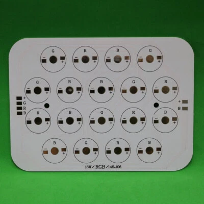 18W RGB Aluminum PCB 145x106mm for Power LED Lamp Spot Light Bulb 18x1W 18x3W - Image 1 of 2