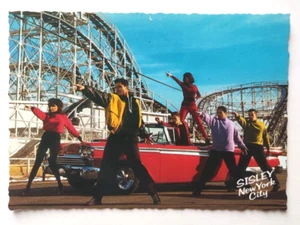 Cartolina Postcard Amusement Park Sisley New York Mikael Jannson 1989(L24) - Picture 1 of 1