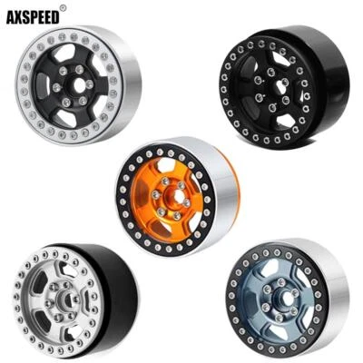 AXSPEED 1.9" Alloy Beadlock Wheel Rim Felgen Für 1:10 RC Trx4 D90 CC01 SCX10 etc - Bild 1 von 4