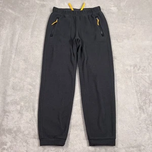 REI Sweatpants Youth Boys Size Medium 10-12 Dark Gray Fleece Outdoor Zip Pockets - Picture 1 of 10