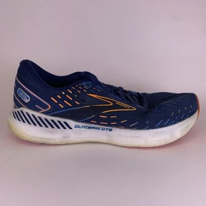 Brooks Men Glycerin GTS 20 1103831D444 Blue Running Shoes Sneakers Size 10 D - Picture 1 of 12