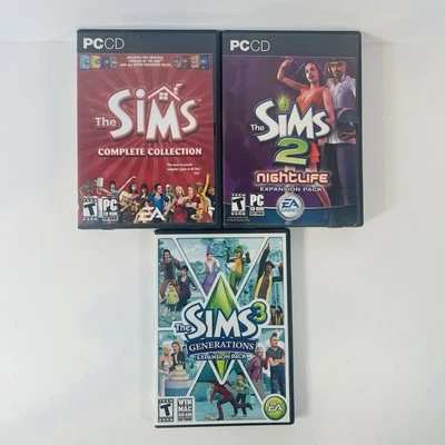 The Sims Complete Collection (PC, 2005) + Nightlife / Generations Expansions - Image 1 of 4