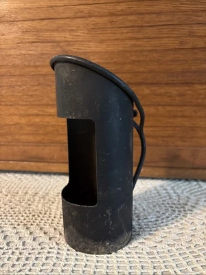 Portabotellas de vino vintage plateado alrededor de 1950 ventana de etiqueta Foto 1 de 4