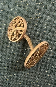1 Boutons de manchette vintage en plaqué Fix - Photo 1/5
