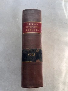 Cases Argued and Adjudged Court of Appeals State of Texas - Vol. 3 - 1878 - Imagen 1 de 5