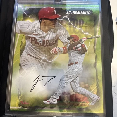 2024 Fanatics Under Wraps Emanate 🔥 JT Realmuto Auto Green # /99 Phillies - Image 1 of 4