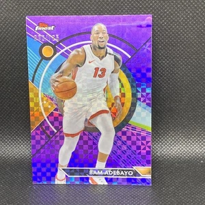 Bam Adebayo - 2023-24 Topps Finest Common PURPLE CHECKERBOARD REFRACTOR #'d /125 - Picture 1 of 2