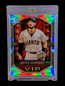 BRYCE ELDRIDGE ROOKIE RED REFRACTOR HOLO CHROME 2025 Insert Bowman - GIANTS - Picture 1 of 5