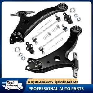 For Toyota Solara Camry 2002-2008 Front Lower Control Arm Ball Joints Sway Bars - Picture 1 of 10
