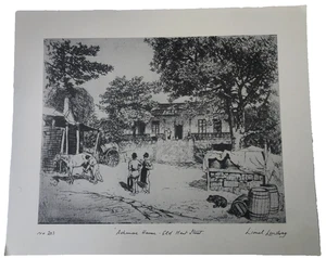 Lionel Lindsay – Facsimile Etching “Ashmore House, 6 Kent Street” – C of A 203 - Picture 1 of 4