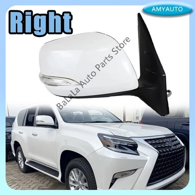 Espejo de puerta derecho plegable eléctrico 9 pines para Lexus LX570 GC460 GX470 2009-2020 Foto 1 de 4